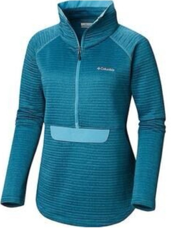 Columbia Tops - Columbia Women's Teal Half-Zip Ski Fleece Pullover